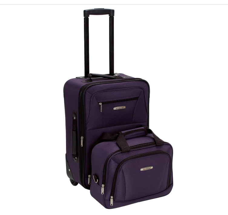 Rockland Fashion Expandable Softside Upright Luggage Set