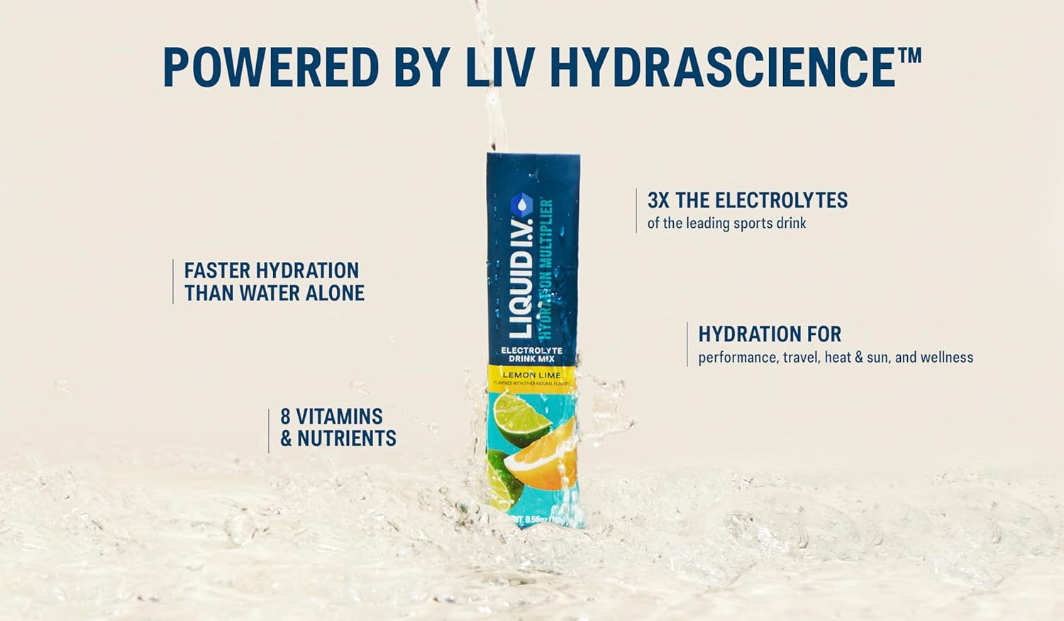 Liquid I.V.® Hydration Multiplier® - Popsicle Firecracker - Hydration Powder Packets | Electrolyte Powder Drink Mix | Convenient Single-Serving Sticks | Non-GMO | 1 Pack (16 Servings)