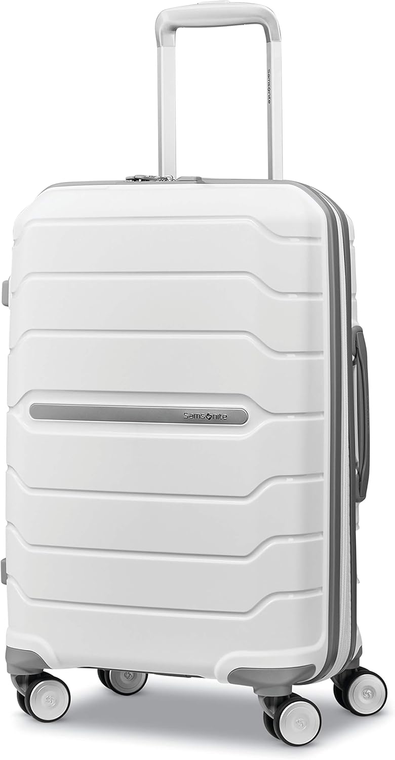 Samsonite Freeform Hardside Expandable with Double Spinner Wheels, Carry-On 21-Inch, White